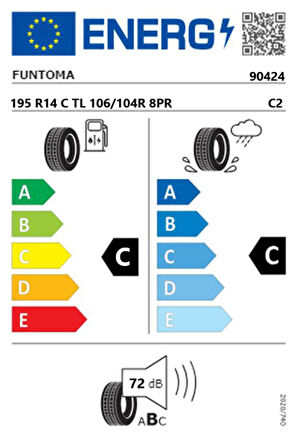 Funtoma 195 R14 C TL 106/104R 8PR VANFUN WINTER Kamyonet Kış Lastiği (Üretim Tarihi:2024)