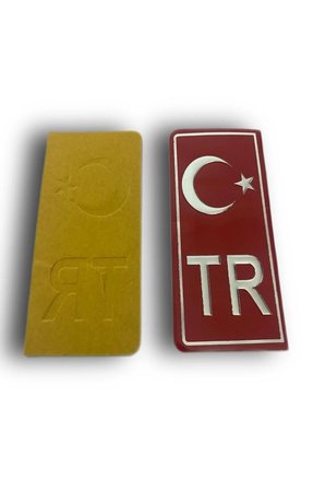 Tr Plaka Stıcker 2'li - Türkiye Plaka Stıcker - Türkiye Plakalık Stickeri