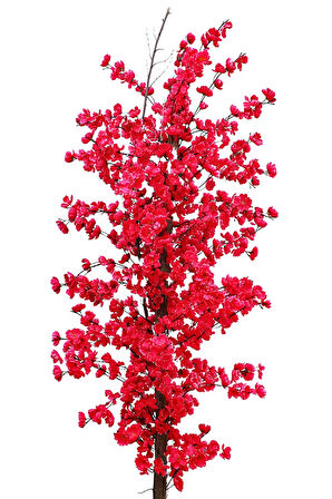 Fuşya Bahar Dalı 140 Cm Yapay Ağaç 20x20 Metal Saksı