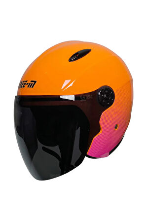 601 FUXIA AÇIK MOTOSİKLET KASKI