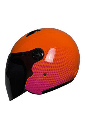 601 FUXIA AÇIK MOTOSİKLET KASKI