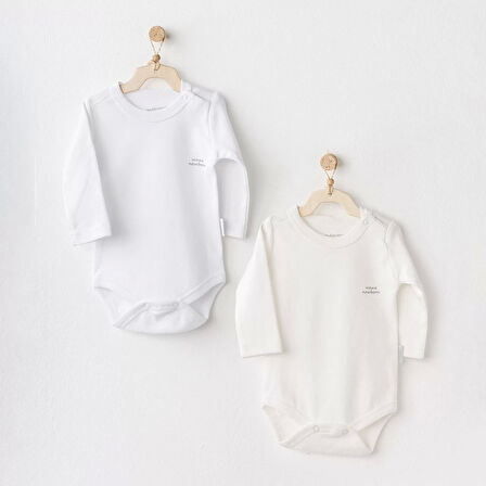 Long Sleeve 2'li Basic Body Ekru