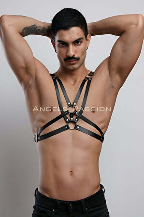 Erkek Göğüs Harness, Erkek T-shirt Üzeri Aksesuar - Brfm104
