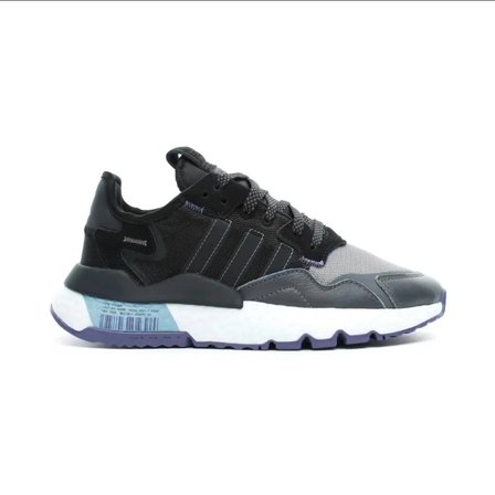 Adidas FV4135 Nite Jogger Erkek Sneaker Ayakkabı Siyah Bağcıklı Kauçuk Taban 40 Numara