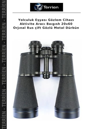 Yolculuk Eşyası Gözlem Cihazı Aktivite Aracı Baıgısh 20x60 Orjınal Rus çift Gözlü Metal Dürbün