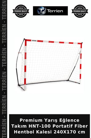 Premium Yarış Eğlence Takım HNT-100 Portatif Fiber Hentbol Kalesi 240X170 cm