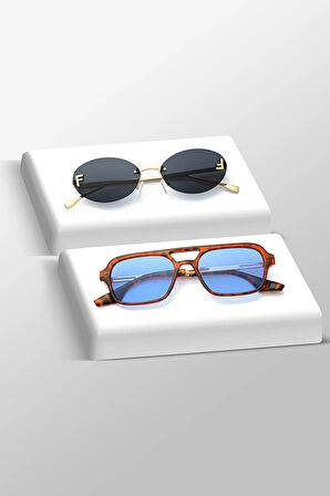 UNISEX GÜNEŞ GÖZLÜĞÜ 2'Lİ SET