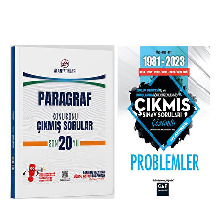 Çap Problemler Çıkmış Sorular ve Alan Paragraf Konu Konu Çıkmış Sorular Seti 2 Kitap