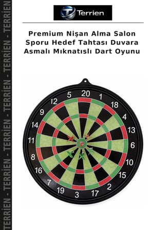 Premium Nişan Alma Salon Sporu Hedef Tahtası Duvara Asmalı Mıknatıslı Dart Oyunu