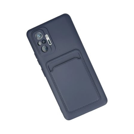 Xiaomi Redmi Note 10 Pro Kılıf Kelvin Kartvizitli Silikon - Lacivert