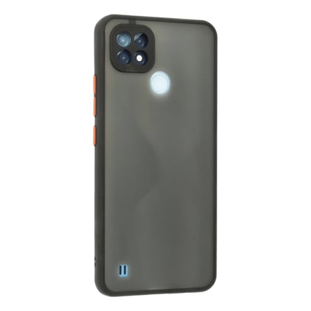 Realme C21 Kılıf Montreal Silikon Kapak - Siyah