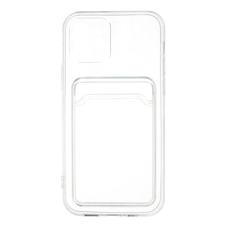 Apple iPhone 12 Kılıf Kart Şeffaf Silikon - Şeffaf