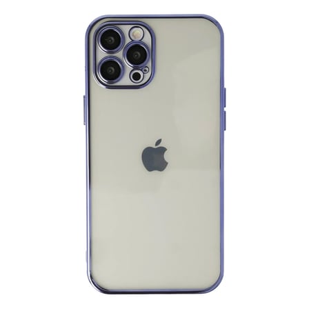 Apple iPhone 12 Pro Max Kılıf Razer Lensli Silikon - Mor