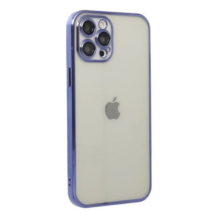 Apple iPhone 12 Pro Max Kılıf Razer Lensli Silikon - Mor