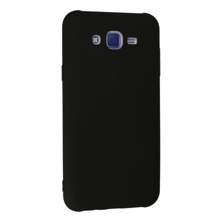 Samsung Galaxy J7 Kılıf Nano içi Kadife Silikon - Siyah