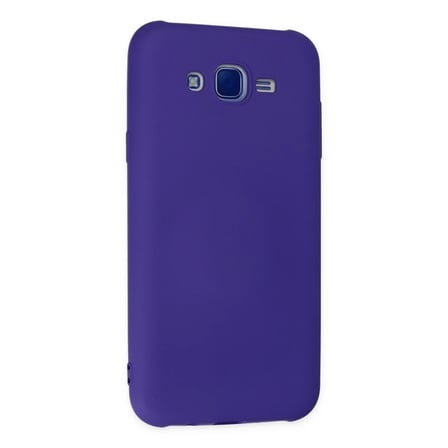 Samsung Galaxy J7 Kılıf Nano içi Kadife Silikon - Mor