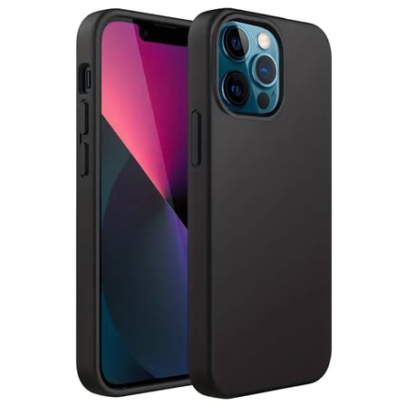 Apple iPhone 12 Pro Kılıf First Silikon - Siyah