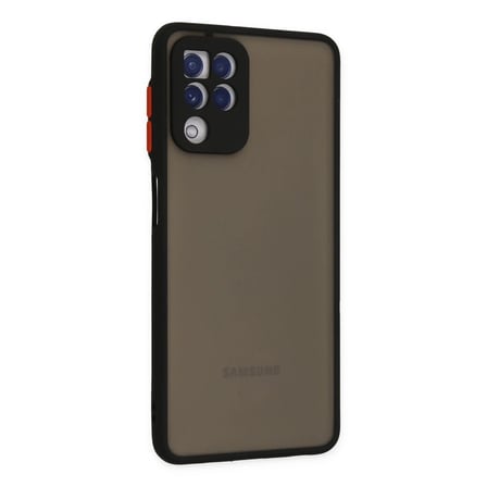 Samsung Galaxy A22 Kılıf Montreal Silikon Kapak - Siyah