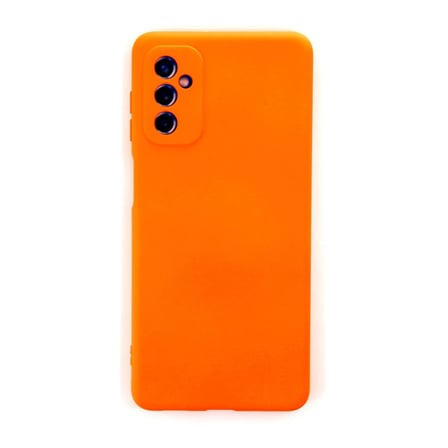 Samsung Galaxy M52 5G Kılıf Nano içi Kadife Silikon - Turuncu