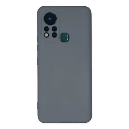 İnfinix Hot 11s Kılıf Nano içi Kadife Silikon - Gri