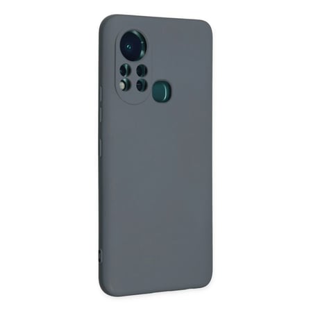 İnfinix Hot 11s Kılıf Nano içi Kadife Silikon - Gri