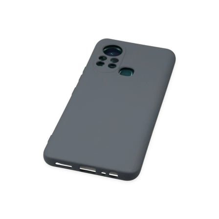 İnfinix Hot 11s Kılıf Nano içi Kadife Silikon - Gri