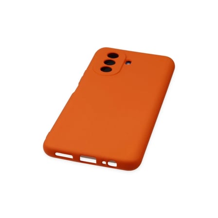 Huawei Nova Y70 Kılıf Nano içi Kadife Silikon - Turuncu