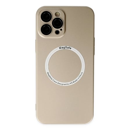 Apple iPhone 12 Pro Kılıf Jack Magneticsafe Lens Silikon - Gold
