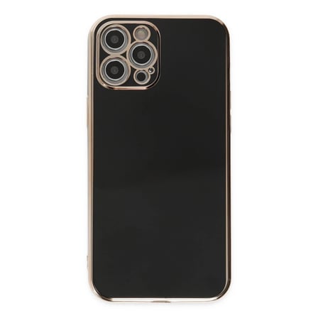 Apple iPhone 12 Pro Kılıf Volet Silikon - Siyah