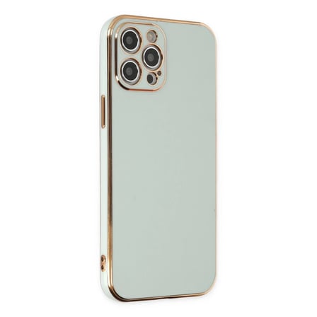 Apple iPhone 12 Pro Kılıf Volet Silikon - Açık Yeşil
