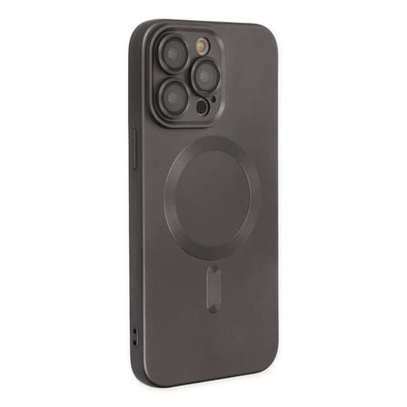 Apple iPhone 13 Pro Kılıf Moshi Lens Magneticsafe Silikon - Füme