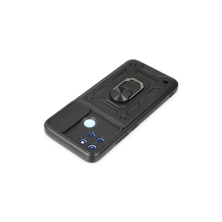 Realme C25Y Kılıf Pars Lens Yüzüklü Silikon - Siyah