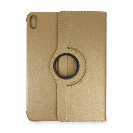 Apple iPad 2025 10.9 10.Nesil (A16) Kılıf 360 Tablet Deri Kılıf - Gold