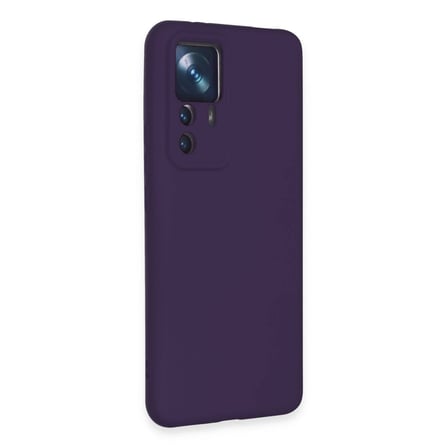 Xiaomi Mi 12T Pro Kılıf Nano içi Kadife Silikon - Mor