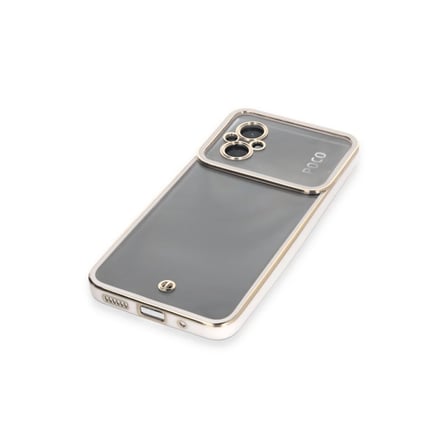 Xiaomi Poco M5 Kılıf Liva Lens Silikon - Beyaz