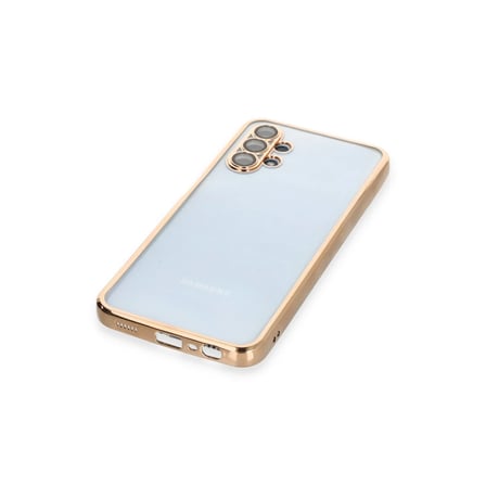 Samsung Galaxy A13 4G Kılıf Razer Lensli Silikon - Gold