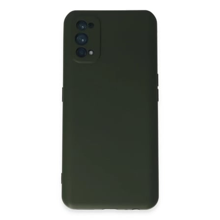 Realme 7 Pro Kılıf Nano içi Kadife Silikon - Koyu Yeşil