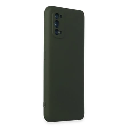 Realme 7 Pro Kılıf Nano içi Kadife Silikon - Koyu Yeşil