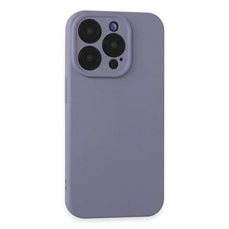 Apple iPhone 15 Pro Kılıf Nano içi Kadife Silikon - Lila