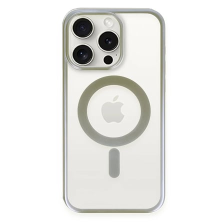 Apple iPhone 15 Pro Max Kılıf Erozi Magsafe Kapak - Gri