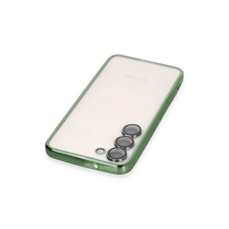 Samsung Galaxy S24 Kılıf Razer Lensli Silikon - Yeşil