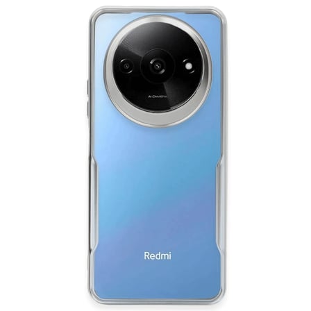 Xiaomi Redmi A3 4G Kılıf Boyi Silikon Kapak - Gümüş