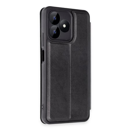 Realme Note 50 4G Kılıf Flip Cover - Siyah