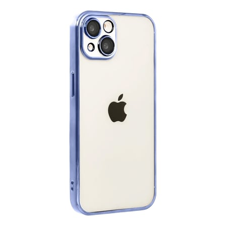 Apple iPhone 15 Razer Lensli Silikon - Açık Mavi