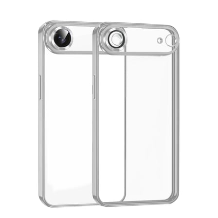 Apple iPhone 17 Air Razer Lensli Silikon - Gümüş