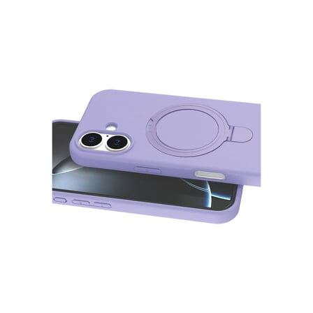 Apple iPhone 16 Plus Regal Magsafe Standlı Kapak - Lila