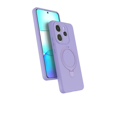Xiaomi Redmi Note 14 4G Regal Magsafe Standlı Kapak - Lila