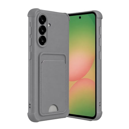 Samsung Galaxy A17 5G Kelvin Kartvizitli Silikon - Gri
