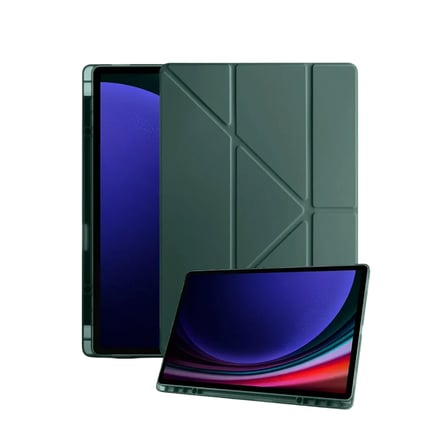 Samsung Galaxy Tab A11 Plus Kalemlikli Mars Tablet Kılıfı - Koyu Yeşil