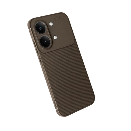 Xiaomi Poco X8 Pro Max Auto Focus Karbon Kapak - Kahverengi